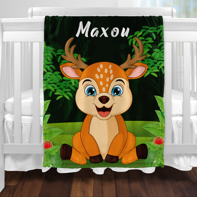 Plaid cerf enfant