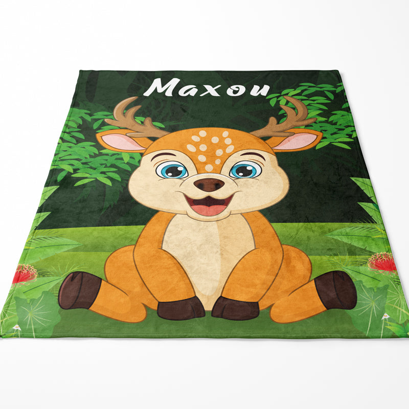 Plaid cerf enfant