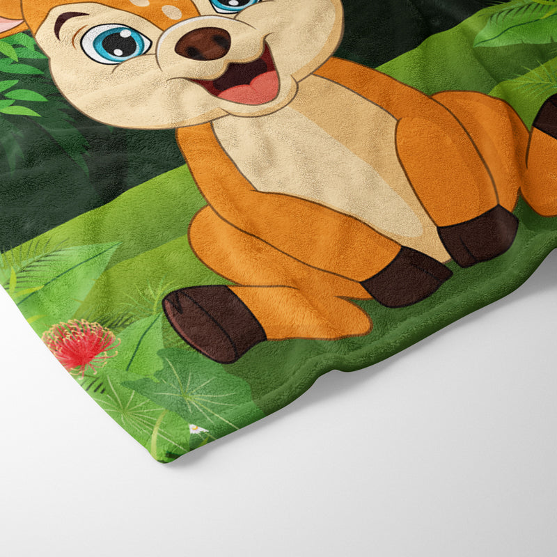 Plaid cerf enfant