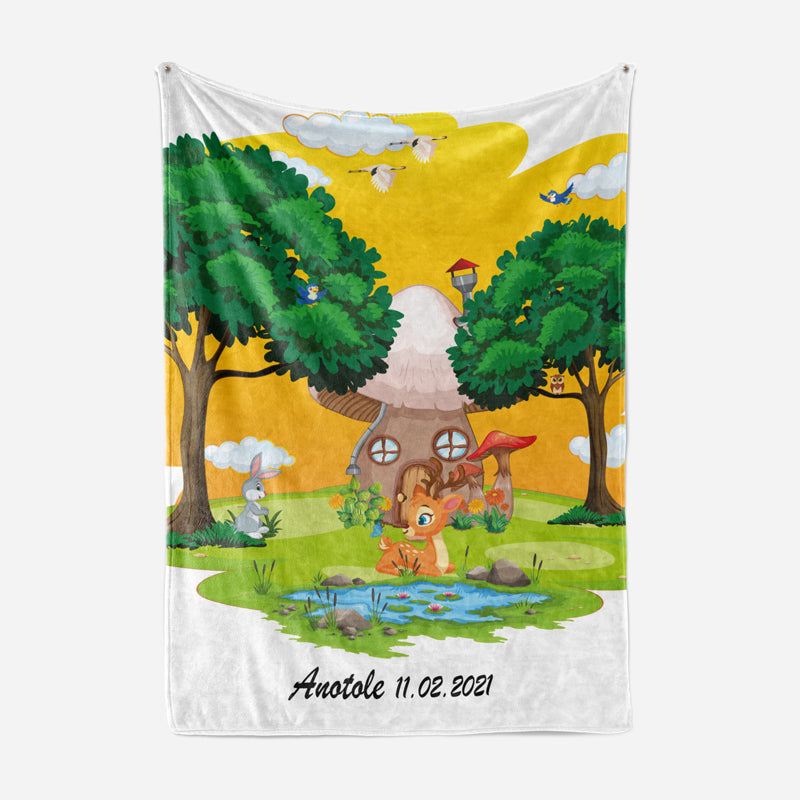 Plaid faon lapin