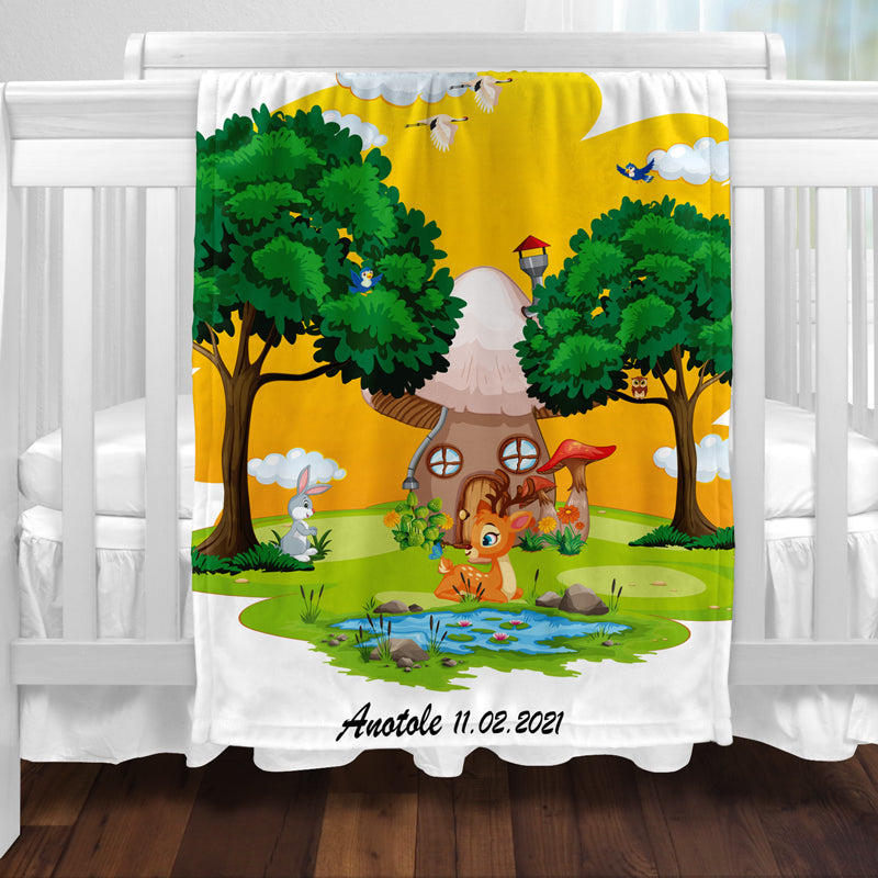 Plaid faon lapin