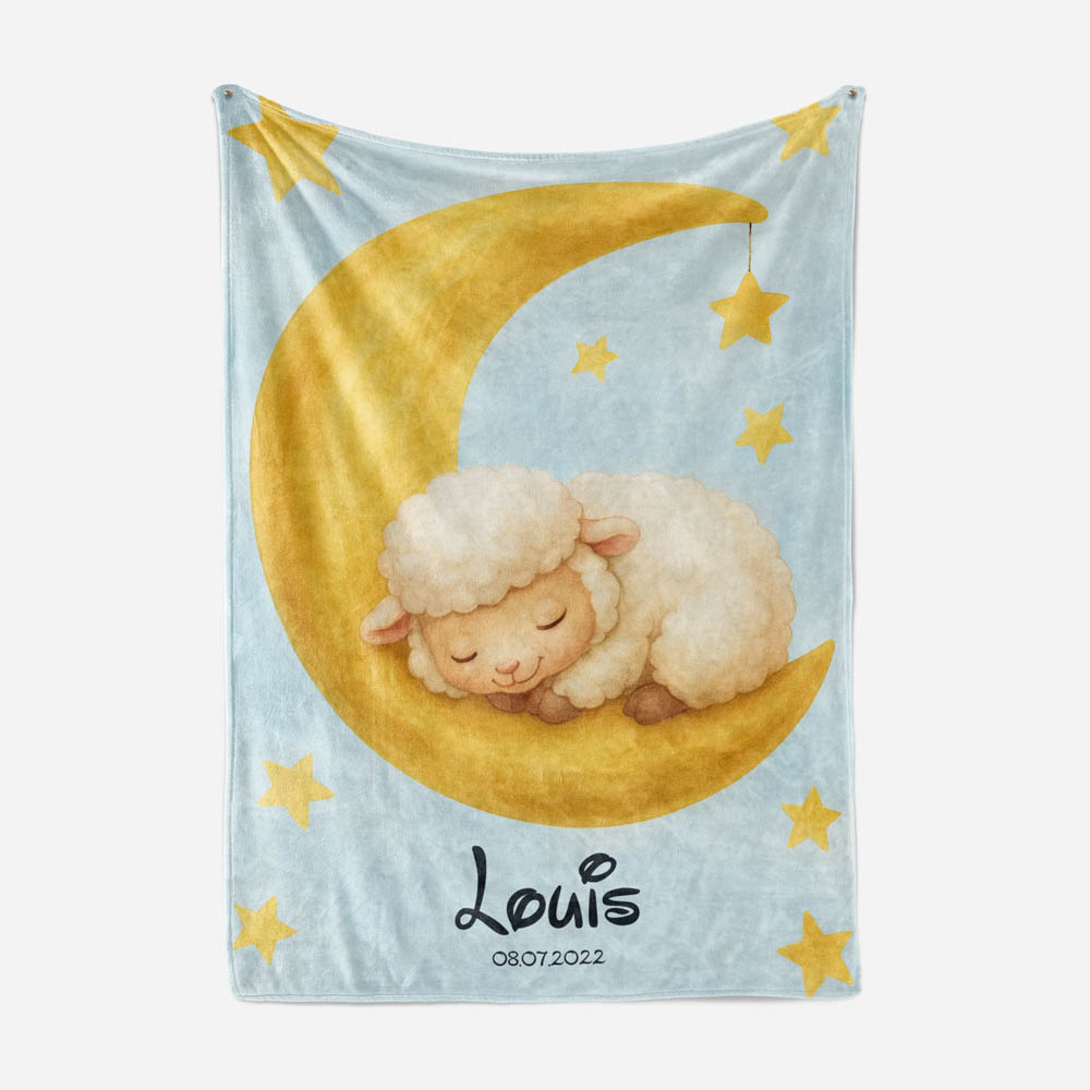 Plaid mouton lune