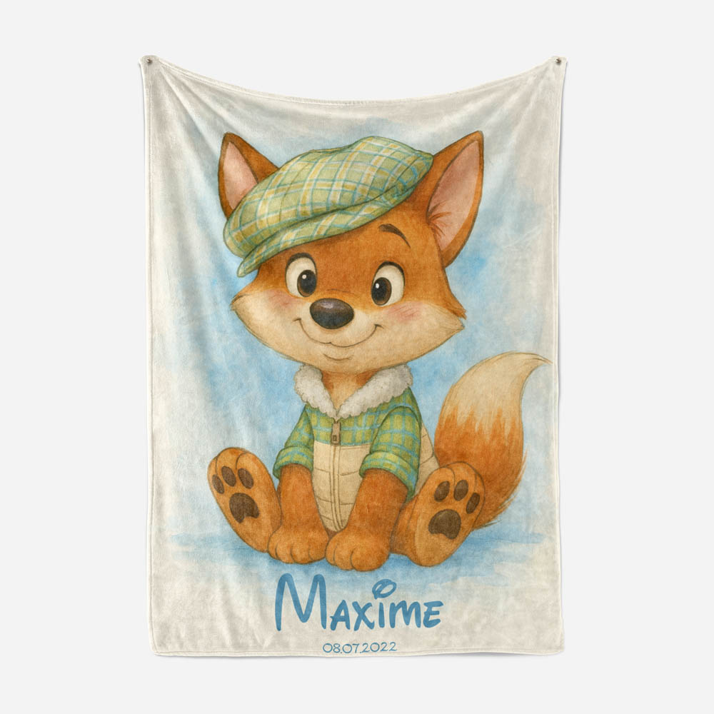 Plaid renard enfant