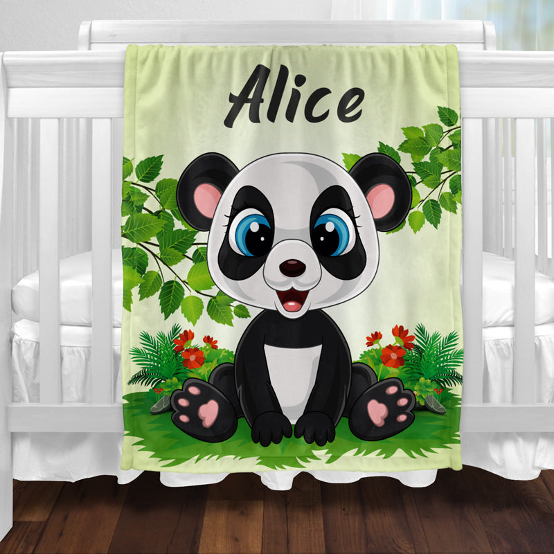 Plaid panda bébé