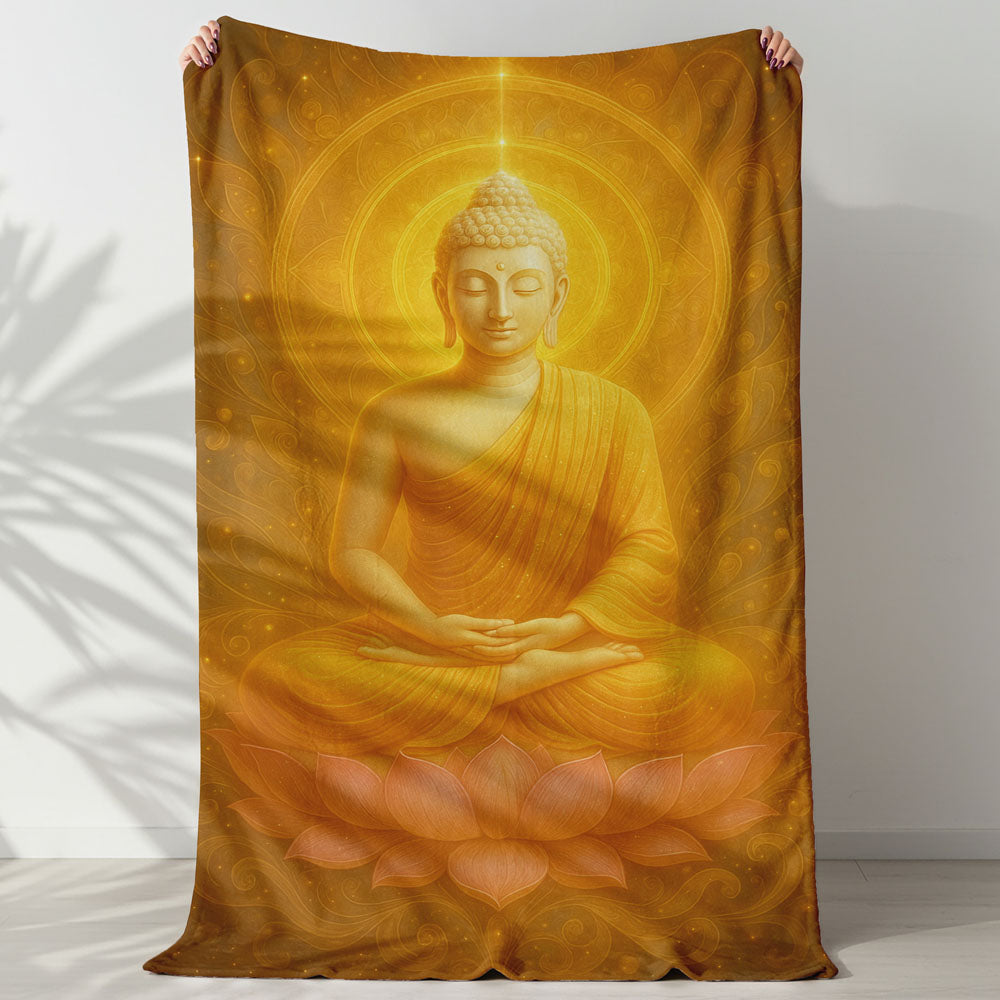 Plaid rayonnement Bouddha éveil