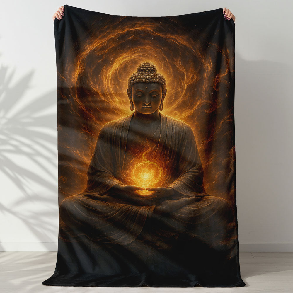 Plaid aura feu intérieur Bouddha