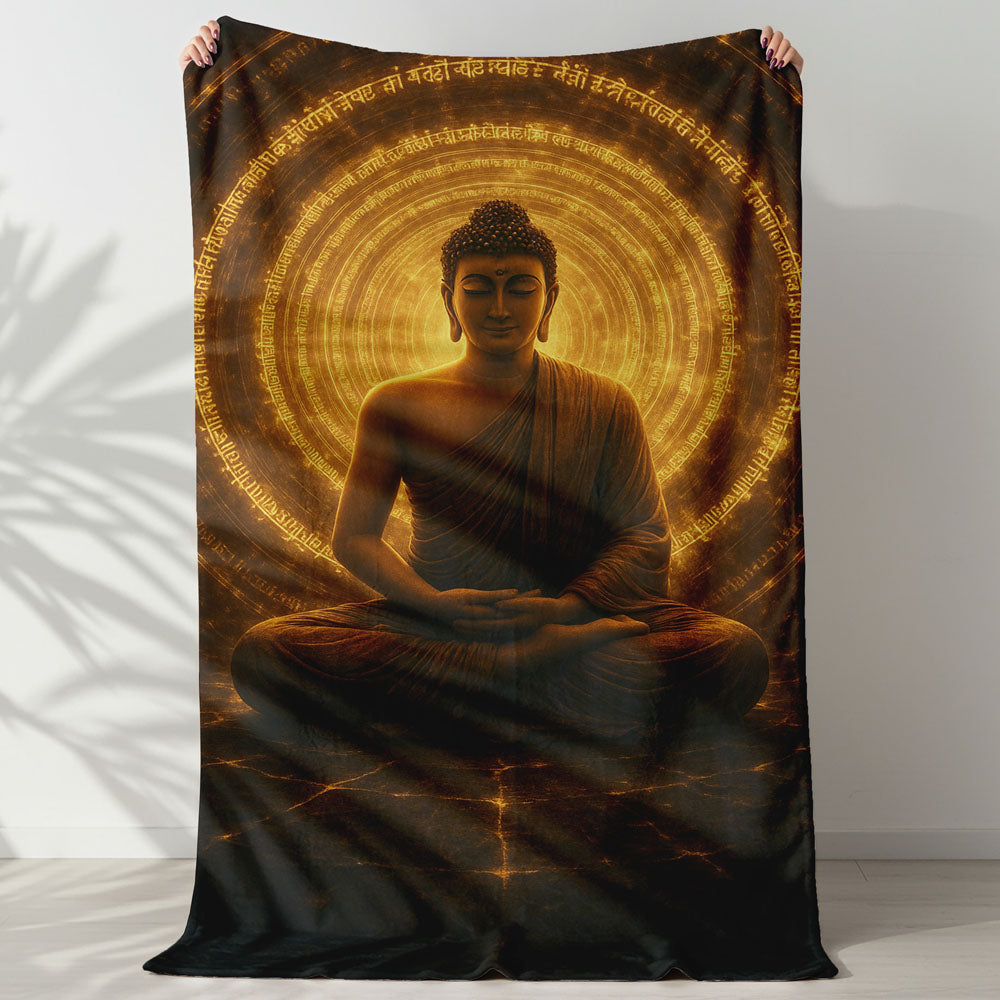 Plaid Bouddha mantra méditation