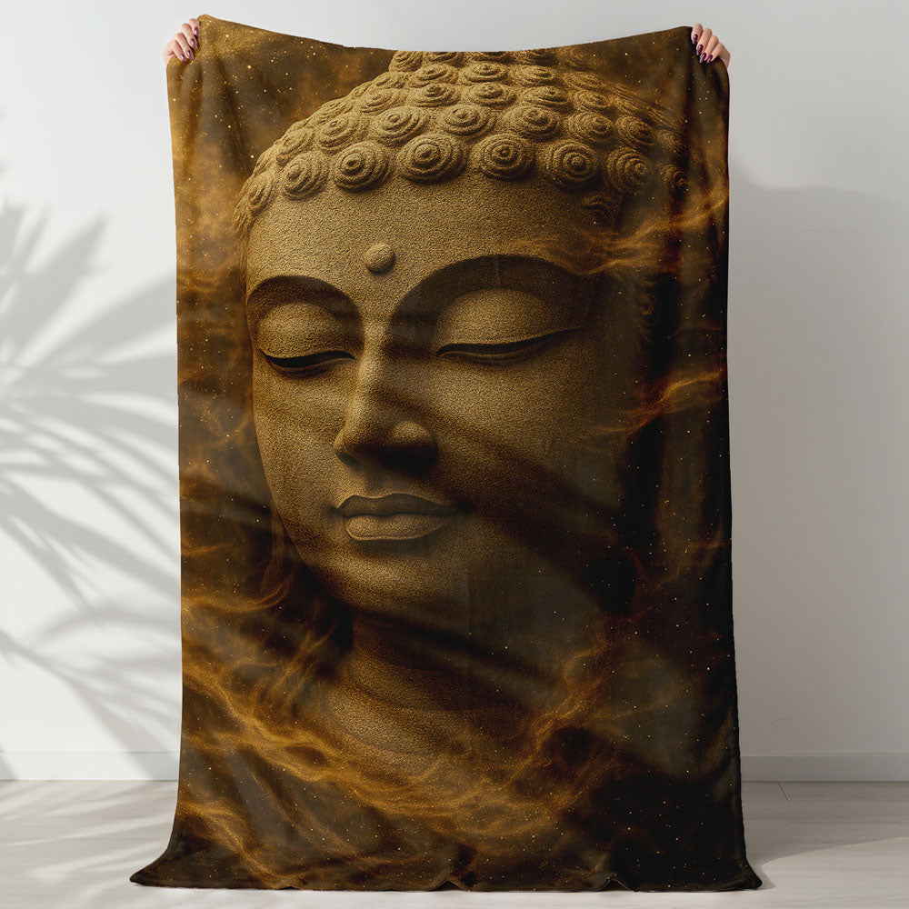Plaid visage Bouddha sable