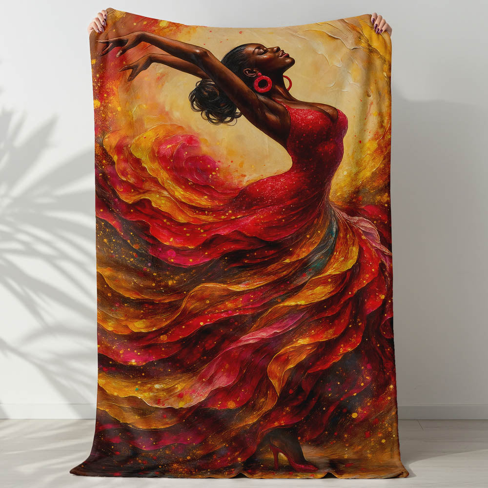 Plaid danseuse africaine