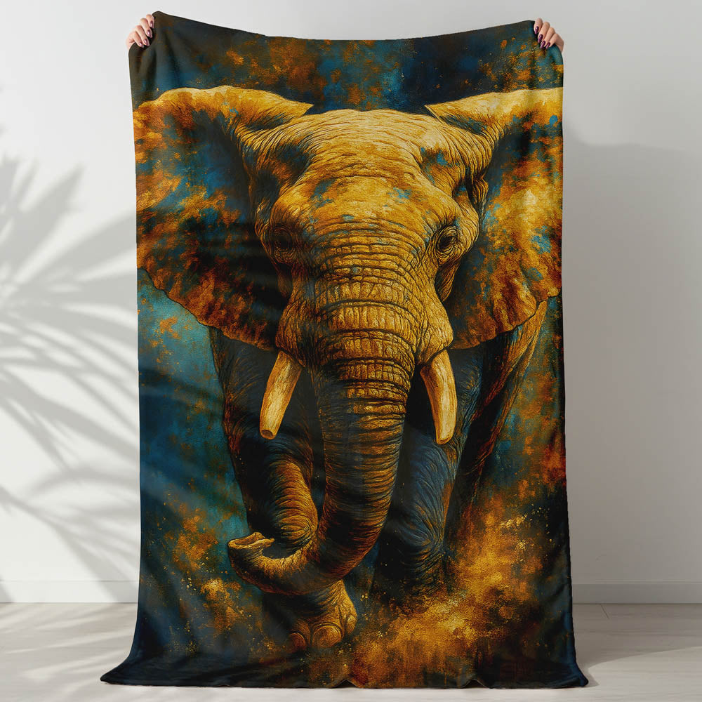 Plaid éléphant sauvage coloré