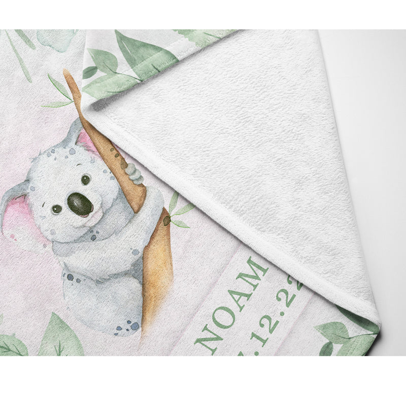 Plaid koala personnalisé