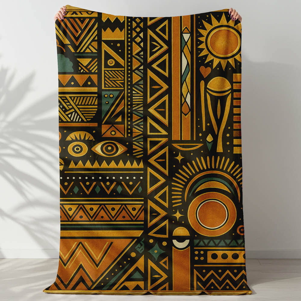 Plaid symboles africains