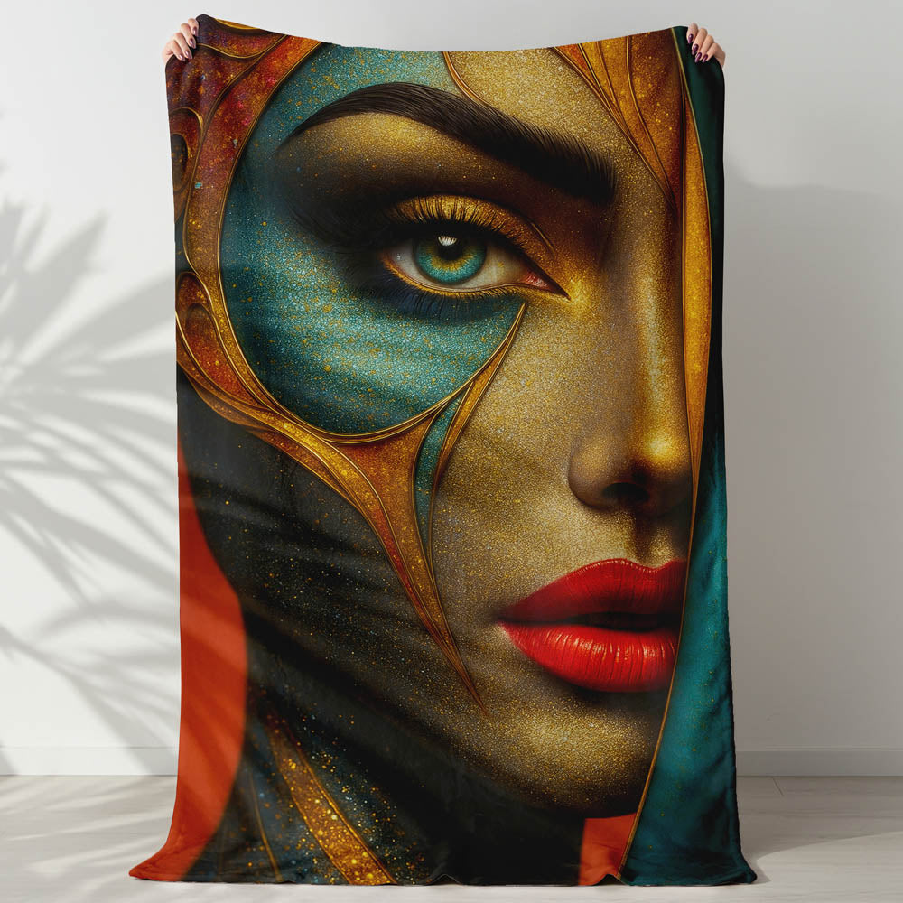 Plaid portrait femme