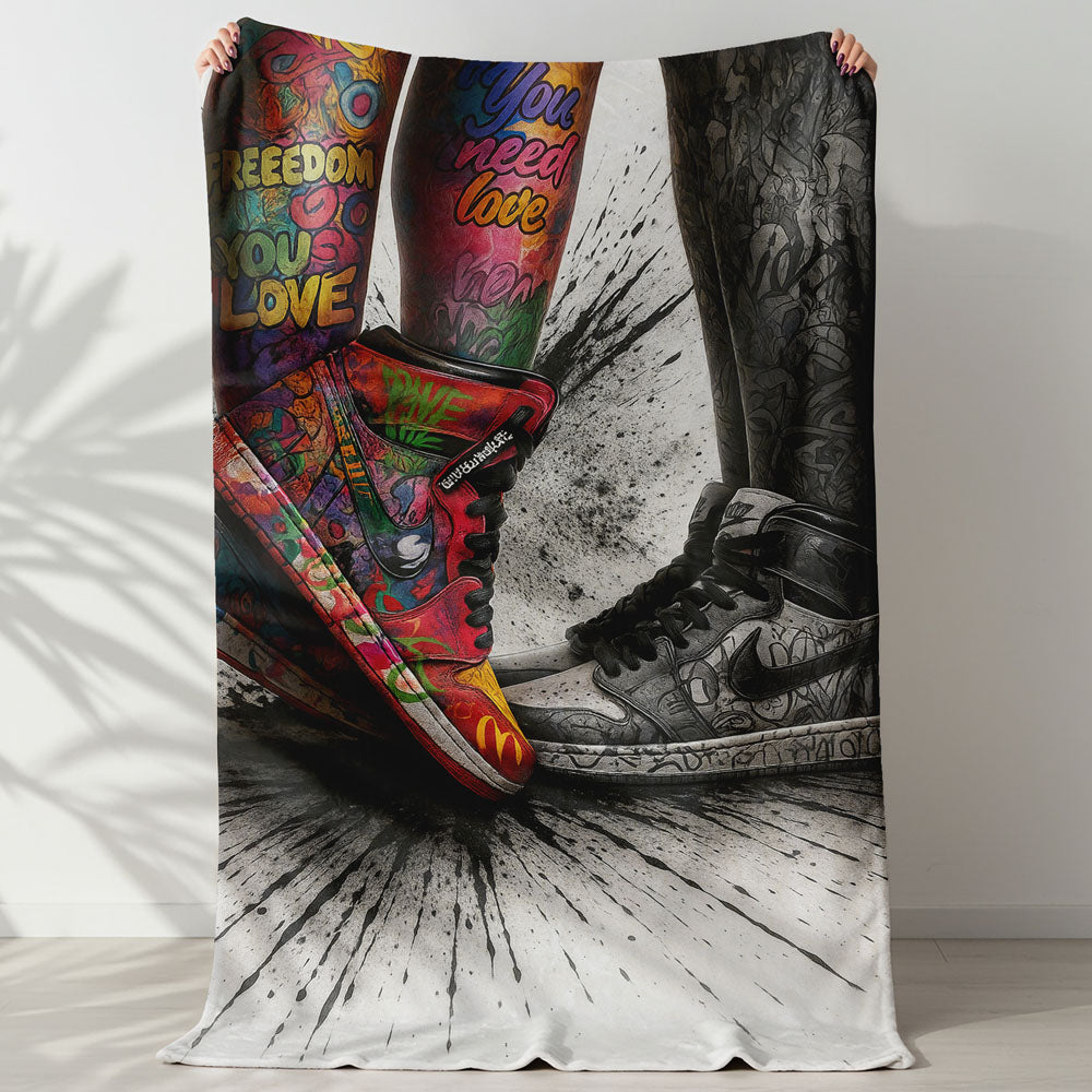 Plaid street art baskets graffiti