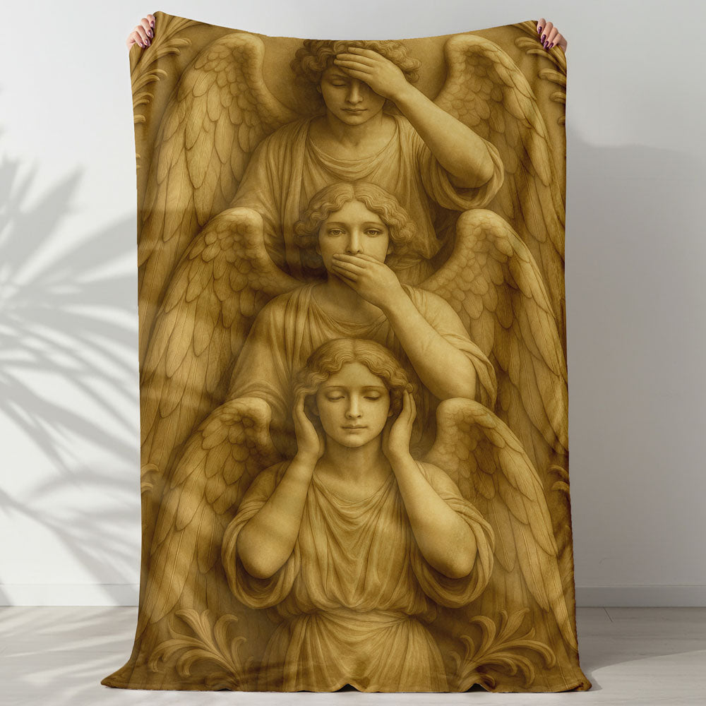 Plaid trois anges sagesse