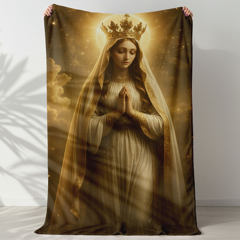 Plaid vierge marie auréole