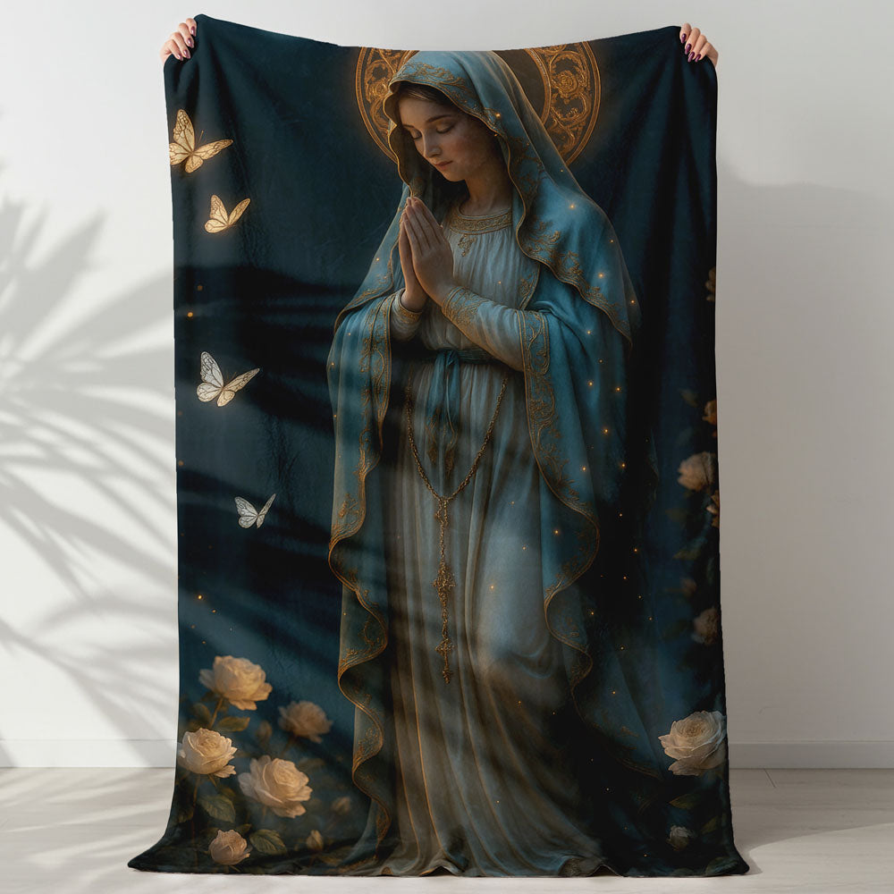 Plaid vierge Marie papillons de nuit