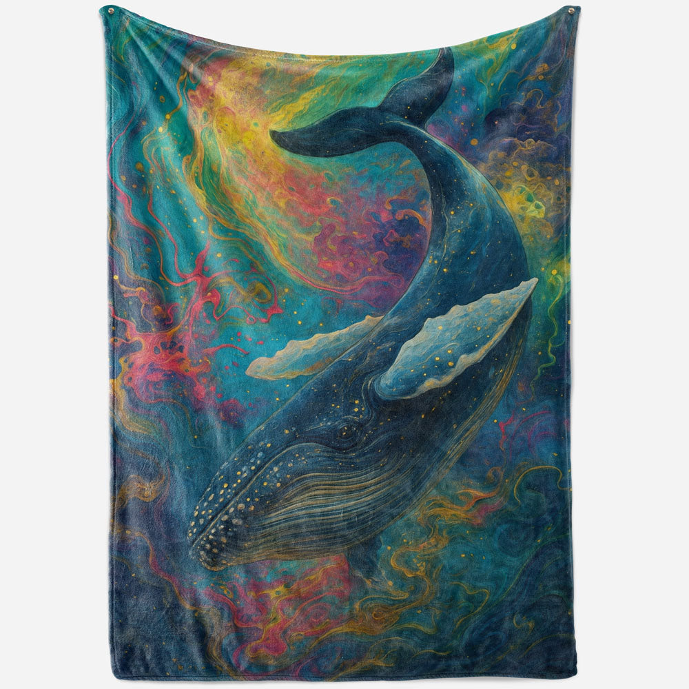 Plaid baleine océan coloré