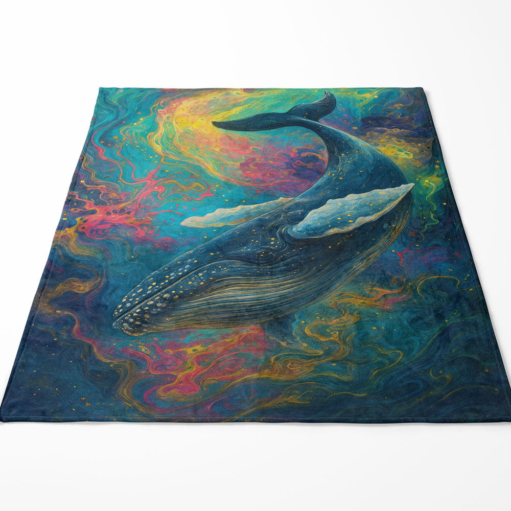 Plaid baleine océan coloré