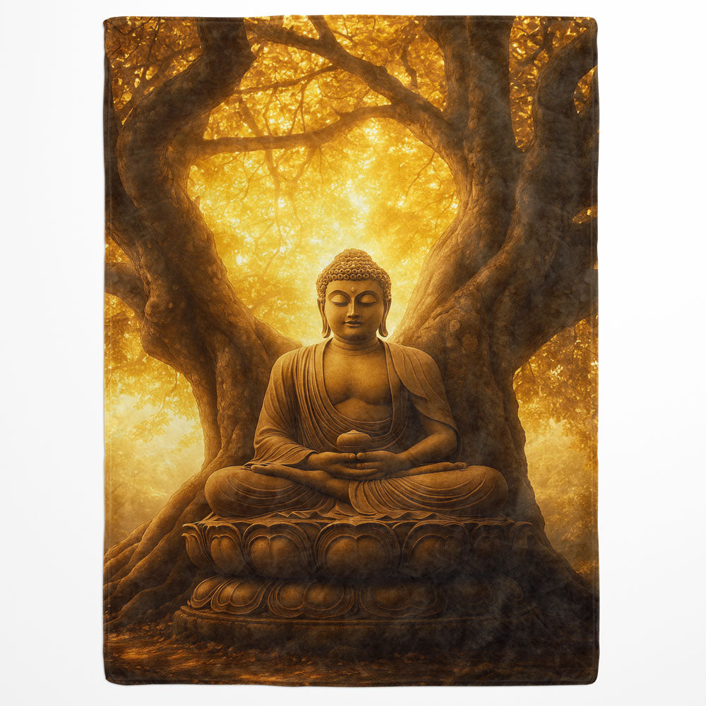 Plaid arbre sacré Bouddha