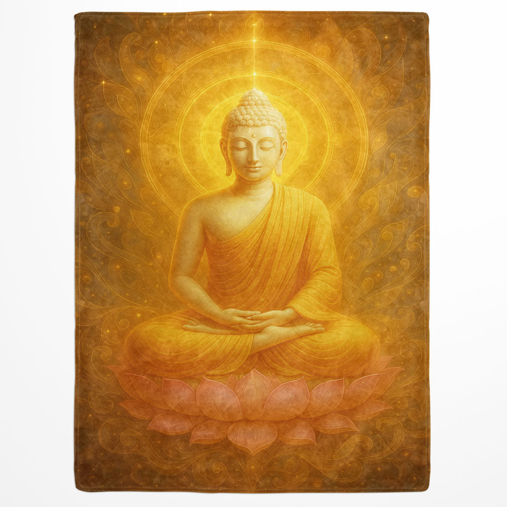 Plaid rayonnement Bouddha éveil