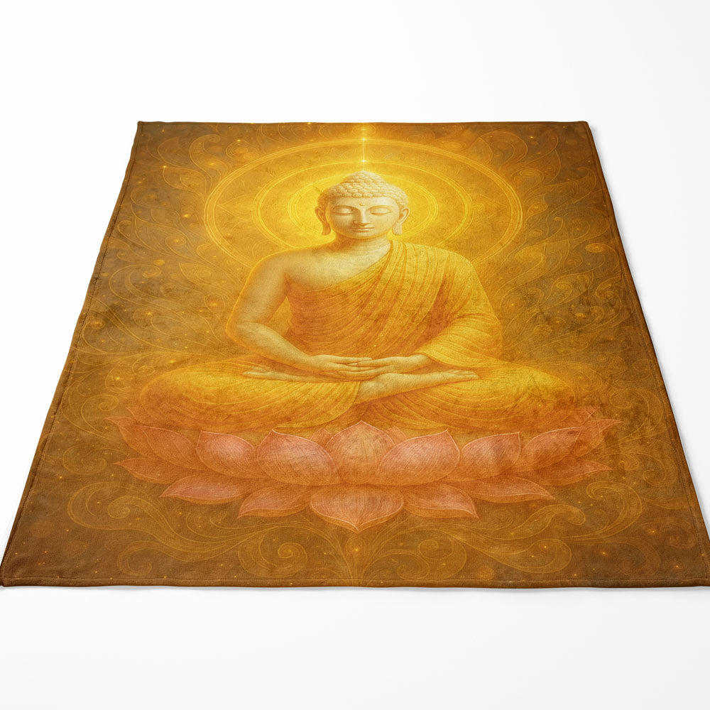 Plaid rayonnement Bouddha éveil