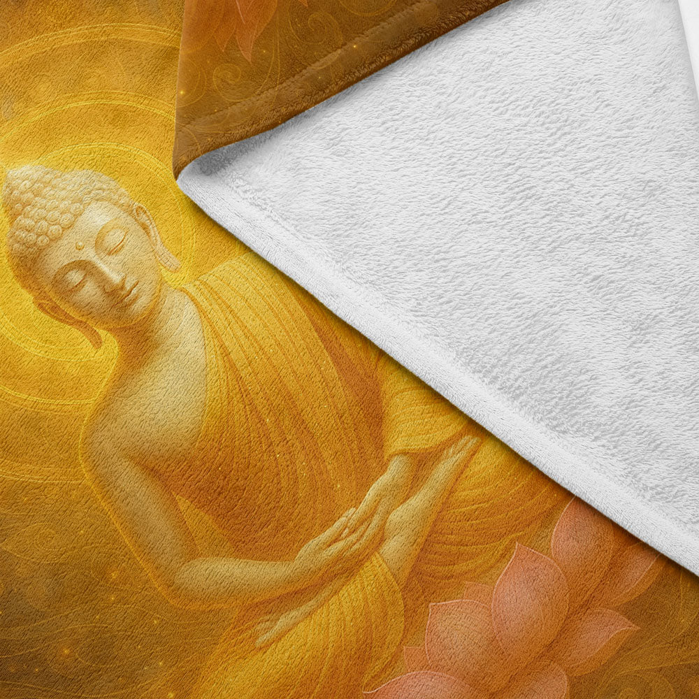 Plaid rayonnement Bouddha éveil