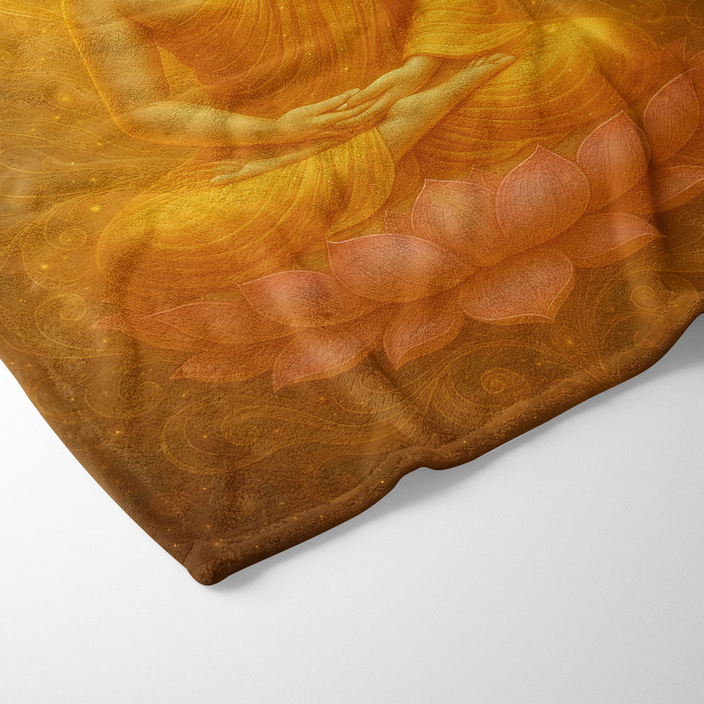 Plaid rayonnement Bouddha éveil