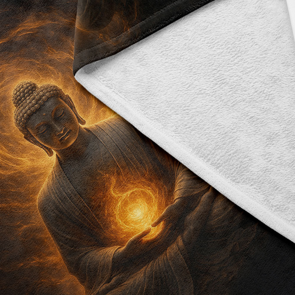 Plaid aura feu intérieur Bouddha