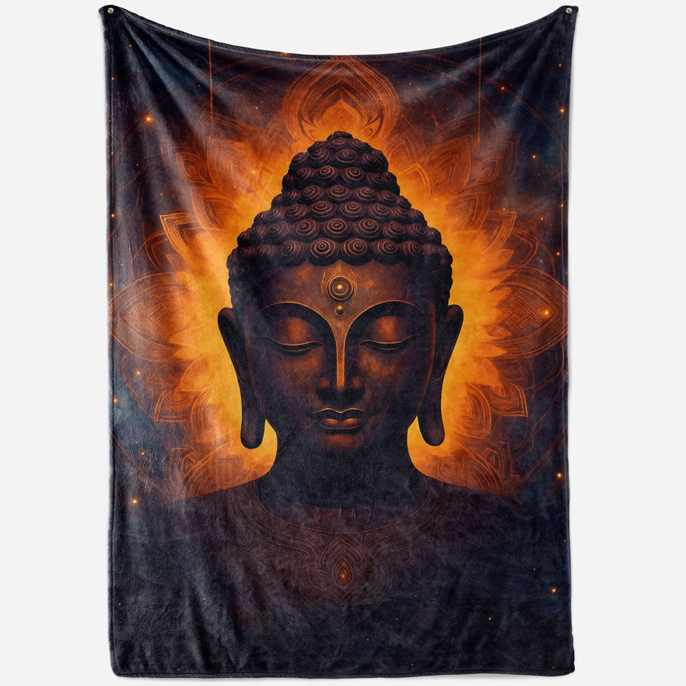 Plaid Bouddha énergie spirituelle