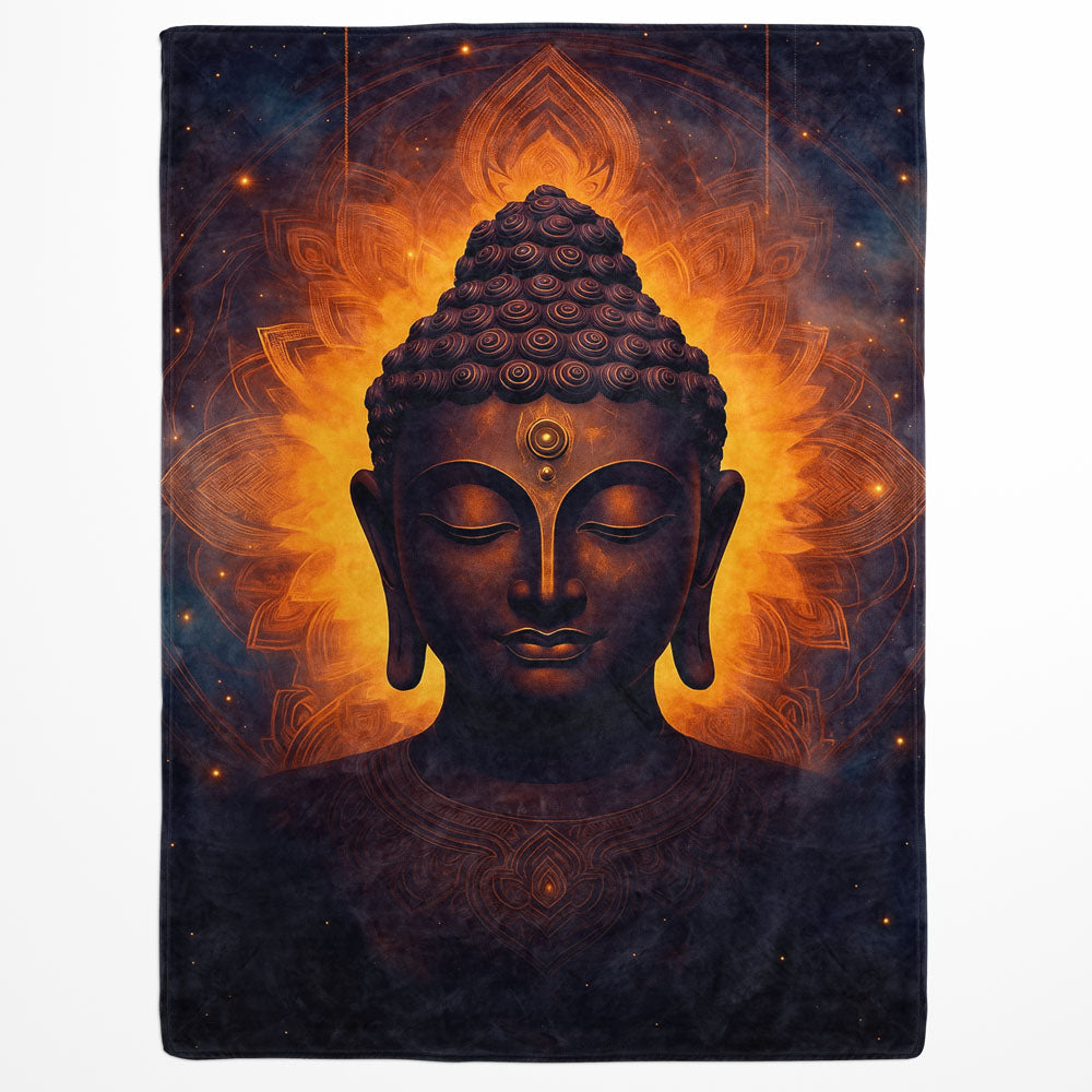 Plaid Bouddha énergie spirituelle