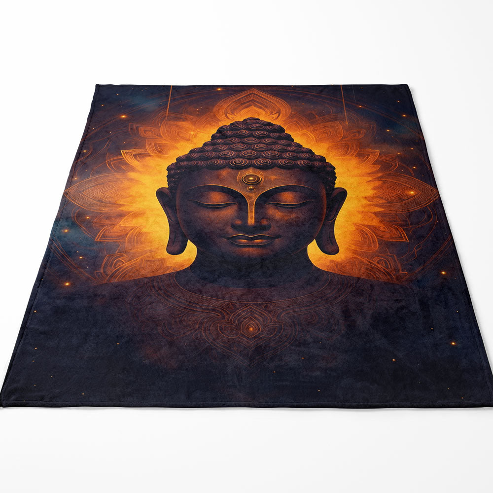 Plaid Bouddha énergie spirituelle