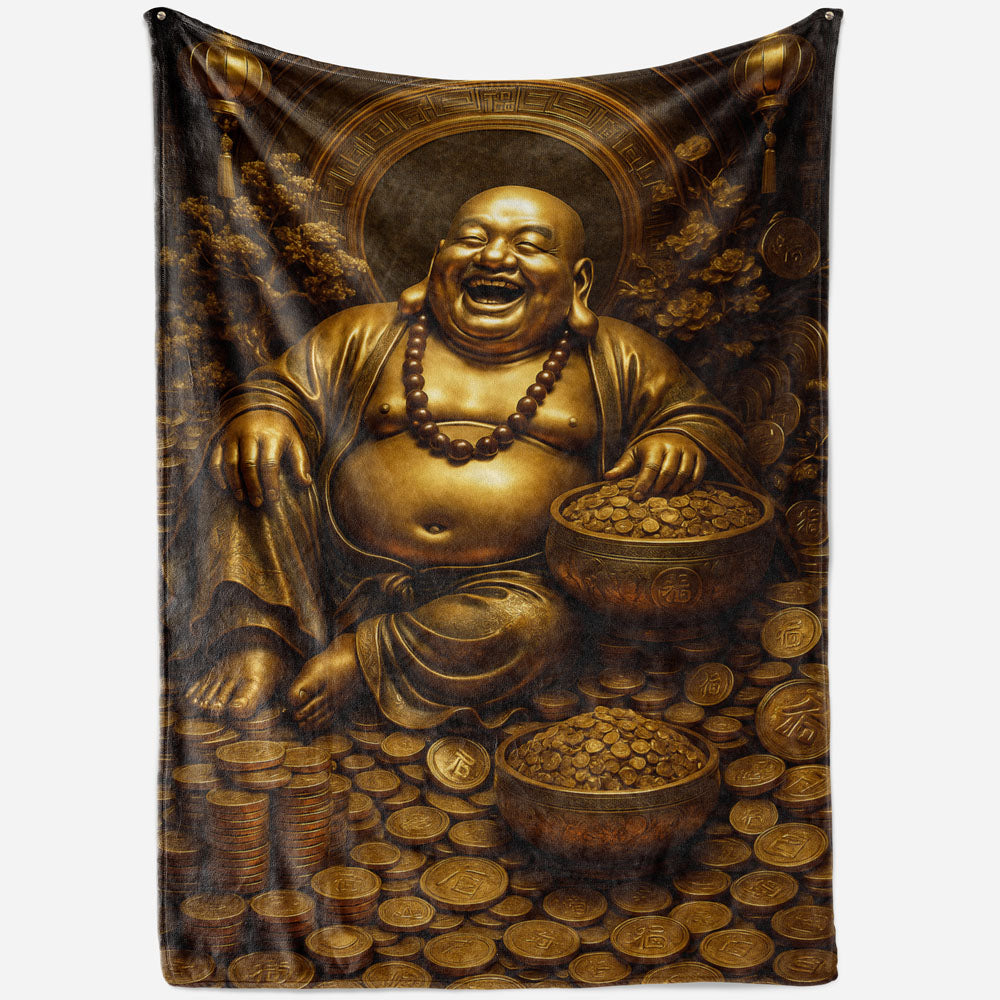 Plaid Bouddha argent or