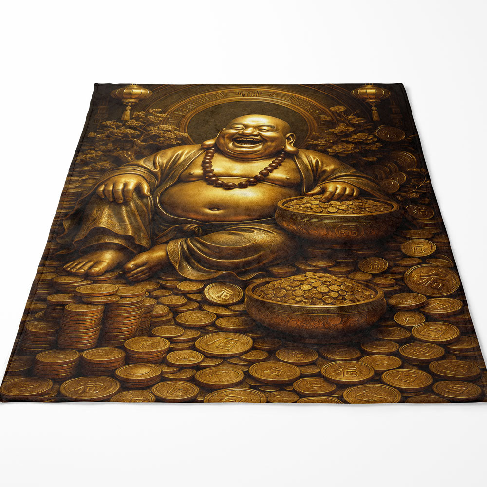 Plaid Bouddha argent or