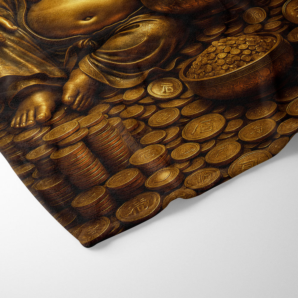 Plaid Bouddha argent or