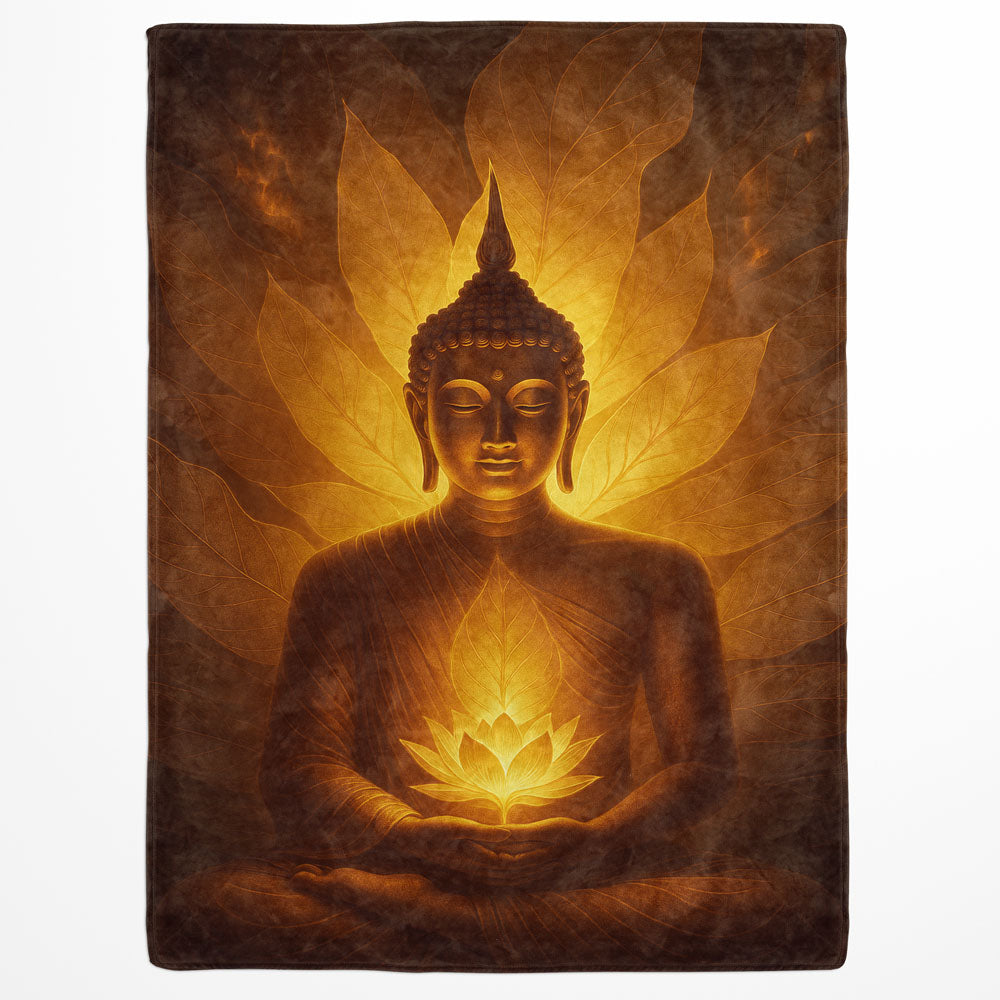Plaid Bouddha lumière intérieure
