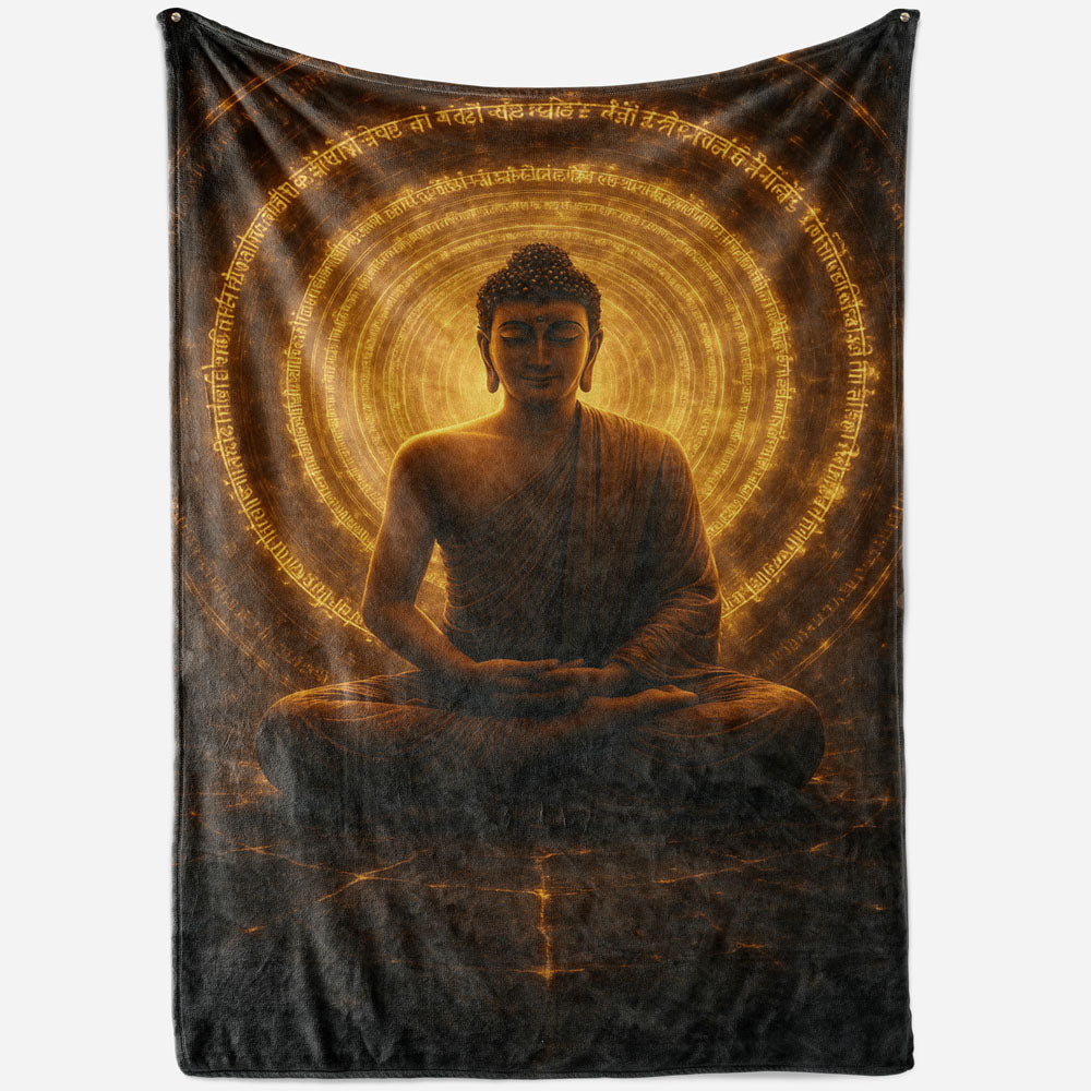 Plaid Bouddha mantra méditation