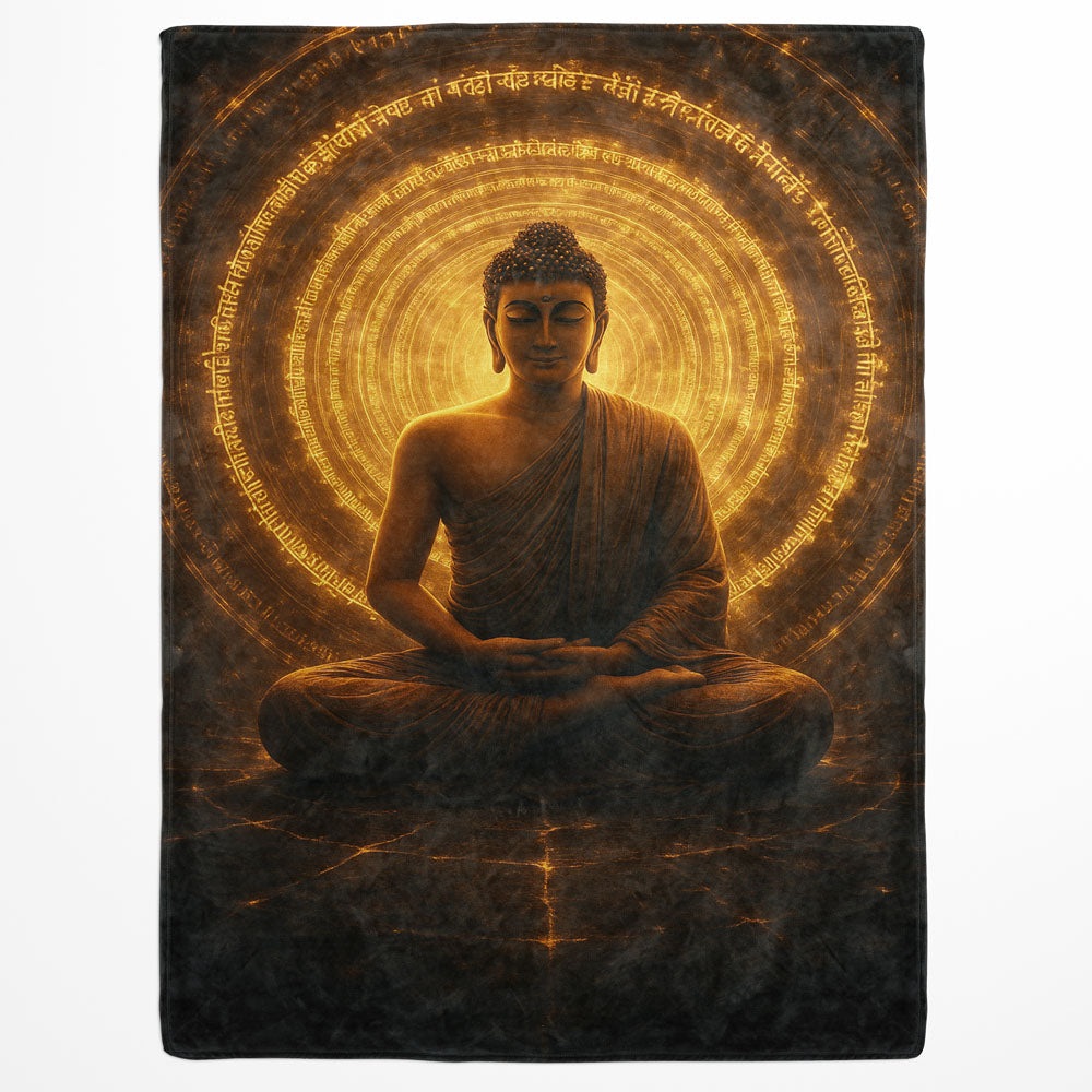 Plaid Bouddha mantra méditation