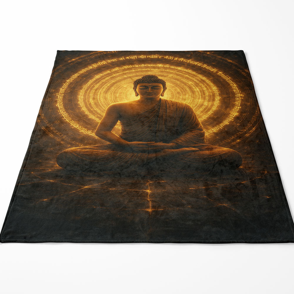 Plaid Bouddha mantra méditation