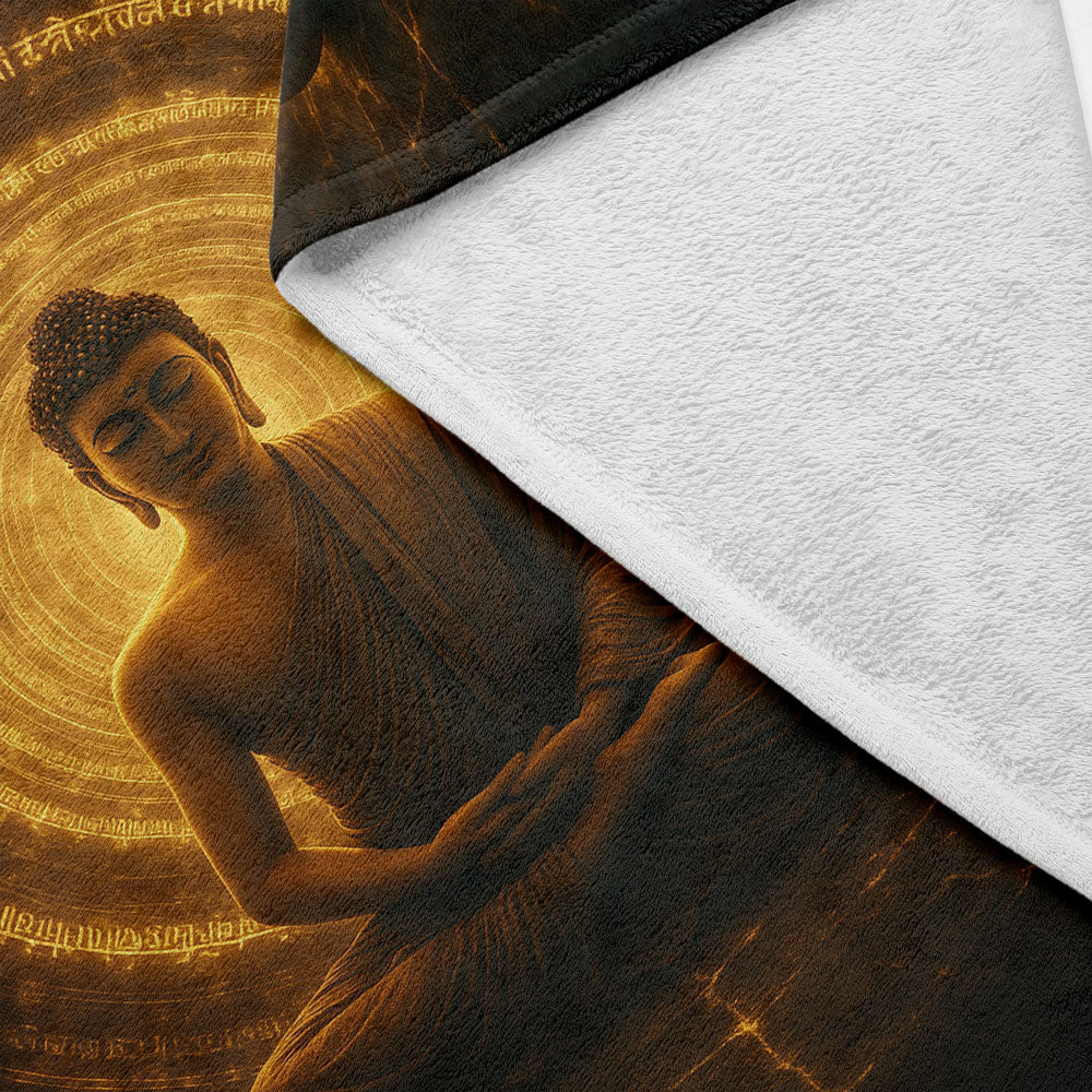 Plaid Bouddha mantra méditation