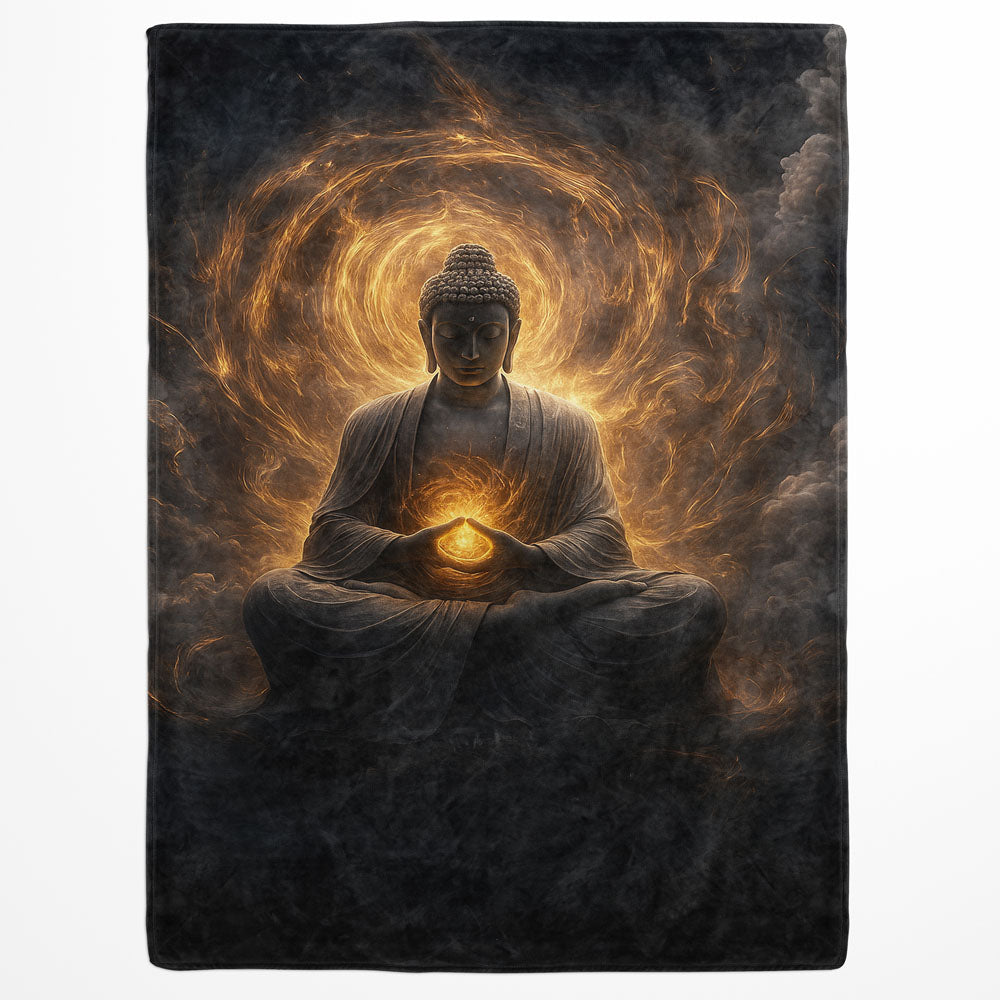 Plaid Bouddha aura lumineux