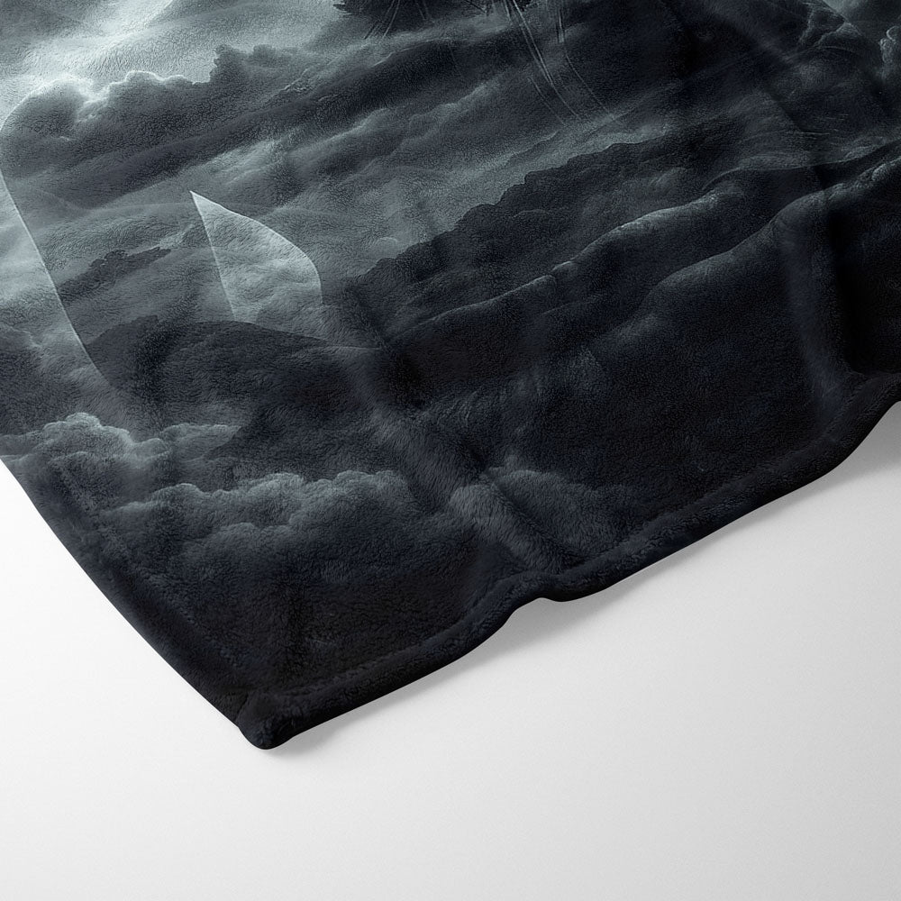 Plaid Bouddha méditation nuage