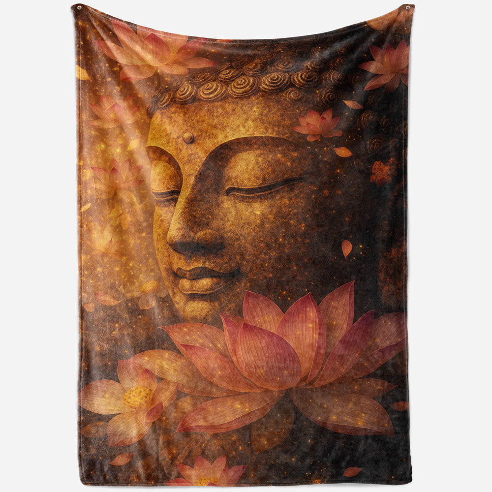 Plaid zen lotus Bouddha