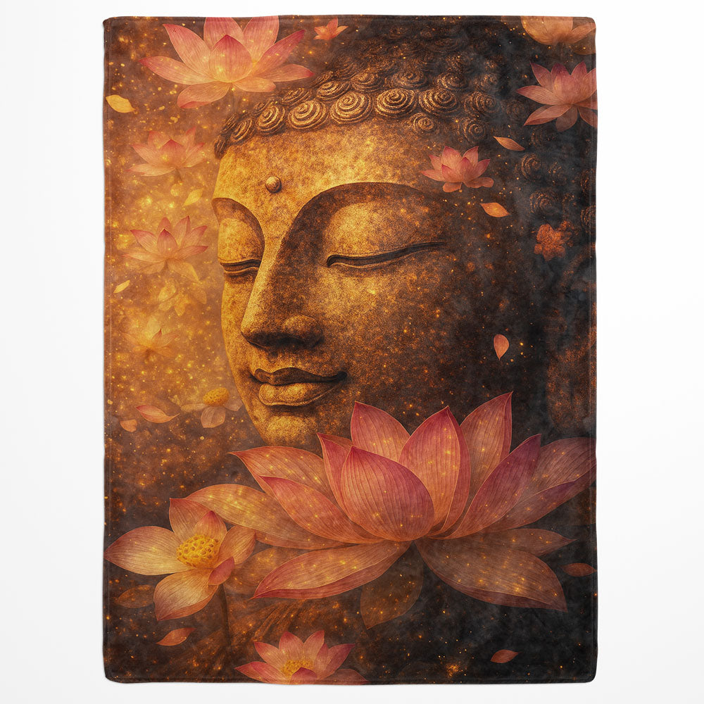 Plaid zen lotus Bouddha