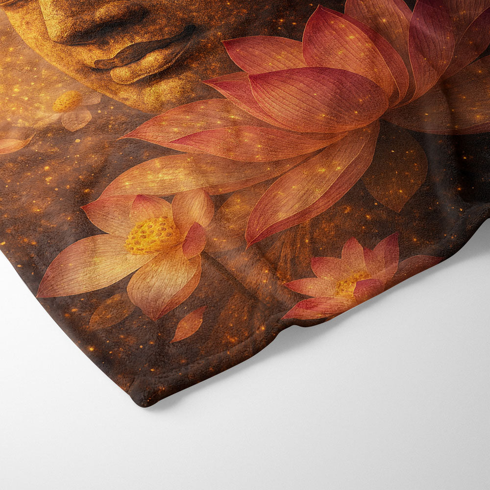 Plaid zen lotus Bouddha