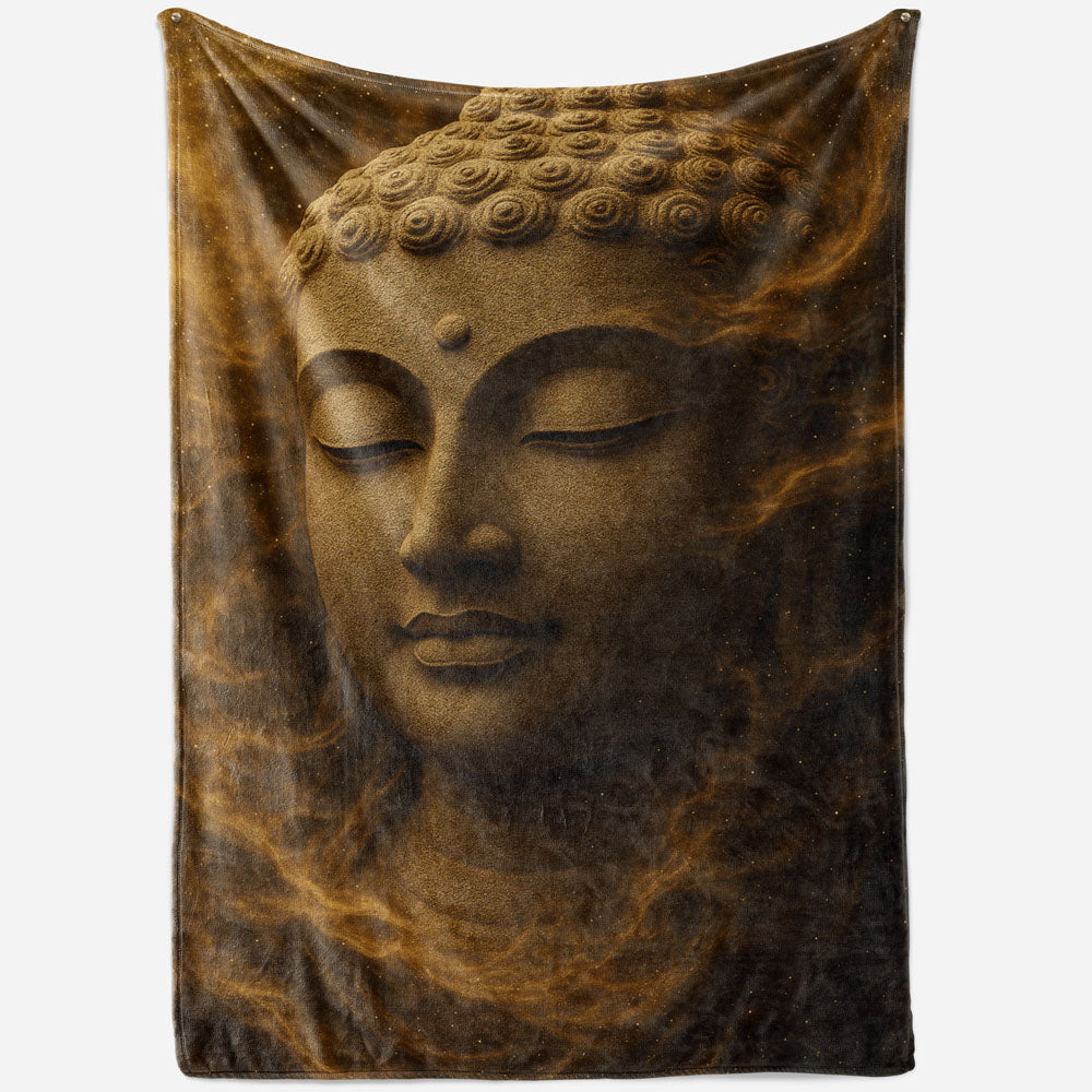 Plaid visage Bouddha sable