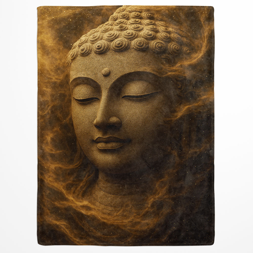 Plaid visage Bouddha sable