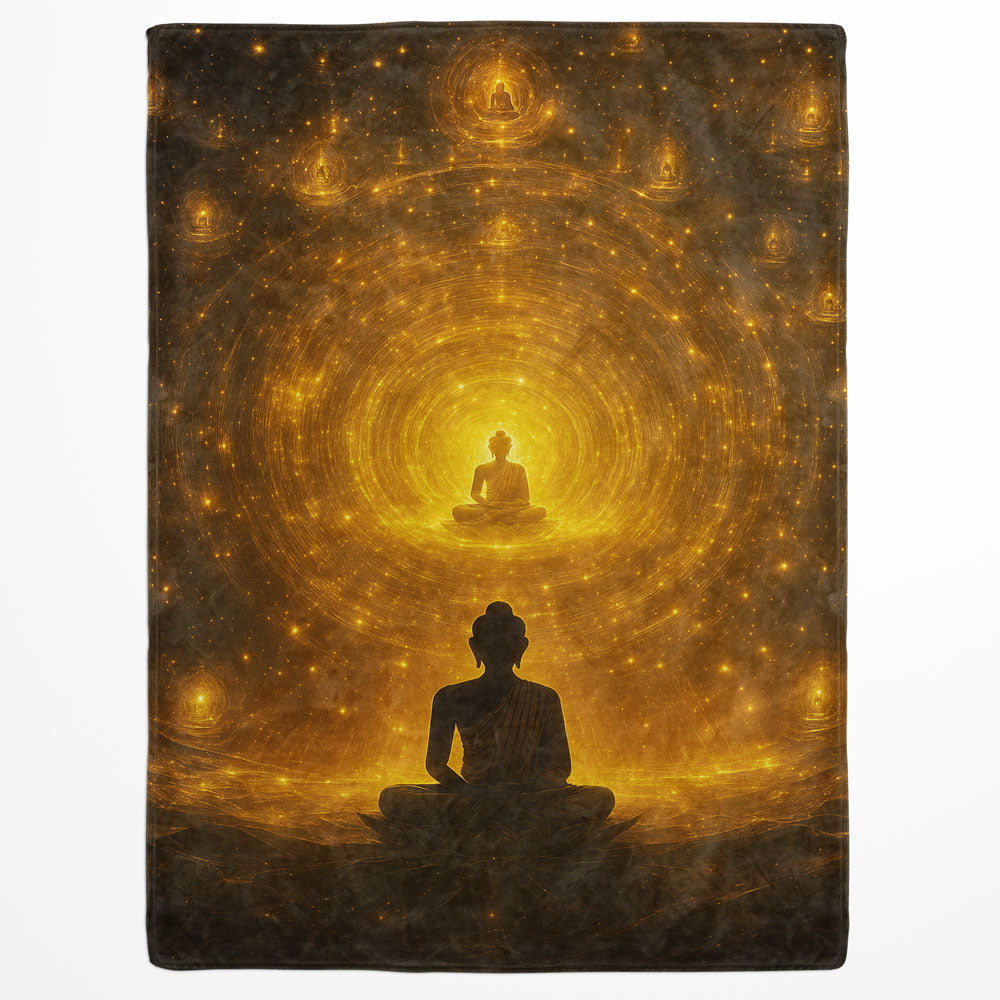 Plaid Bouddha méditation spirituelle