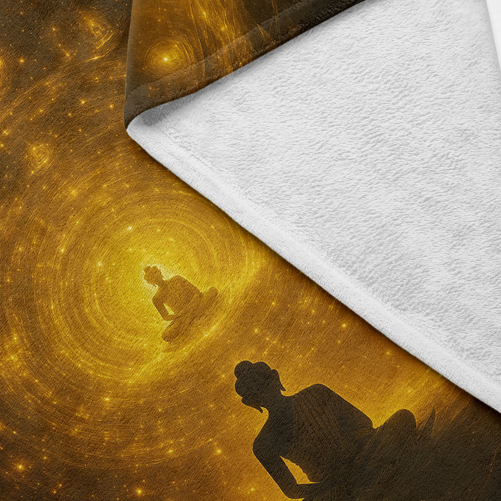 Plaid Bouddha méditation spirituelle