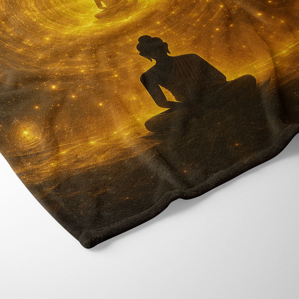 Plaid Bouddha méditation spirituelle